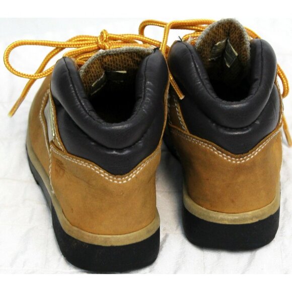 Timberland Hiking Work Boots Kids Little Boys 13 Brown Padded Patterned High Top - Picture 5 of 12